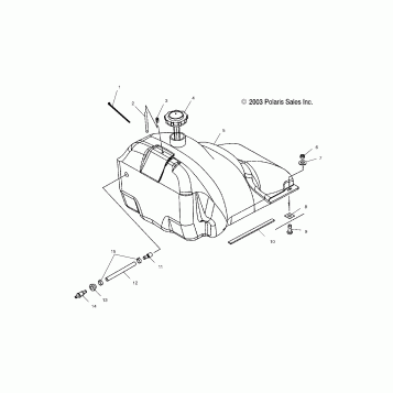 GAS TANK - S04NP5CS/A/B/C/S04NE5CS/S04NP6ES/A/B/C/S04NE6ES (4988618861A06)