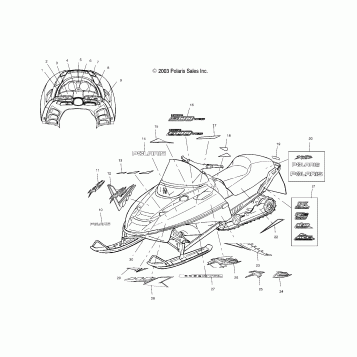 DECALS - S04NP5CS/A/B/C/S04NE5CS/S04NP6ES/A/B/C/S04NE6ES (4988618861A13)