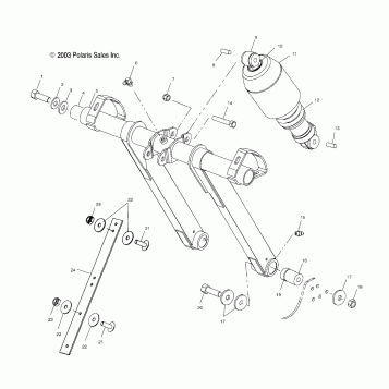 FRONT TORQUE ARM (EDGE) - S04NP5CS/A/B/C/S04NP6ES/A/B/C (4988618861B14)