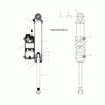 SHOCK and RESERVOIR (REAR TRACK)(EDGE) - S04NP5CS/A/B/C/S04NP6ES/A/B/C (4988618861C10)