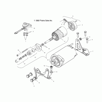 STARTING MOTOR - S04NP5CS/A/B/C/S04NE5CS/S04NP6ES/A/B/C/S04NE6ES (4988618861E07)