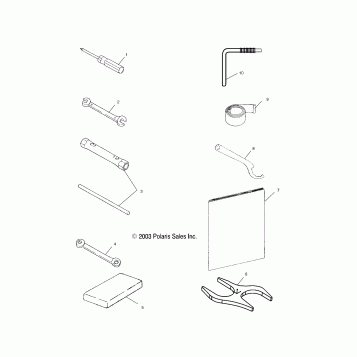 TOOL KIT - S04NP5CS/A/B/C/S04NE5CS/S04NP6ES/A/B/C/S04NE6ES (4988618861E08)