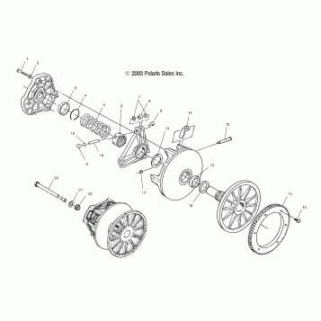 DRIVE CLUTCH - S04ND6ES/ESA/ESB (4988638863B13)