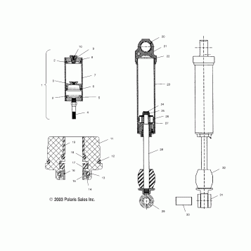 SHOCK (REAR TRACK)(M-10) - S04ND6ES/ESA/ESB (4988638863C08)