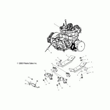 ENGINE MOUNTING - S04ND6ES/ESA/ESB (4988638863C09)