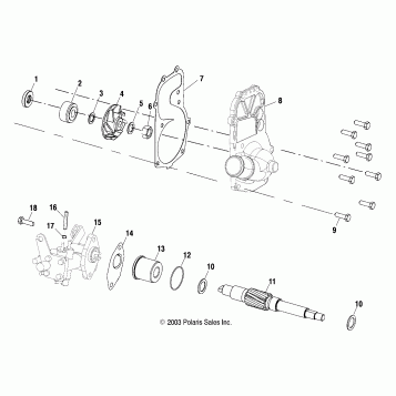 WATER PUMP/OIL PUMP - S04ND6ES/ESA/ESB (4988638863D01)