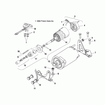 STARTING MOTOR - S04ND6ES/ESA/ESB (4988638863D05)