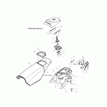 SEAT, ADJUSTABLE - S04ND4BS/BSA (4988678867A05)