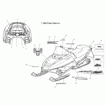 DECALS S04ND4BS/BSA (4988678867A14)