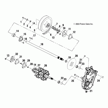 DRIVE TRAIN - S04ND4BS/BSA (4988678867B13)