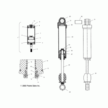 SHOCK (REAR TRACK)(M-10 ACE) - S04ND4BS/BSA (4988678867C06)