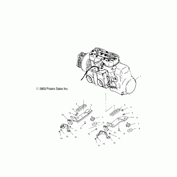 ENGINE MOUNTING - S04ND4BS/BSA (4988678867C11)