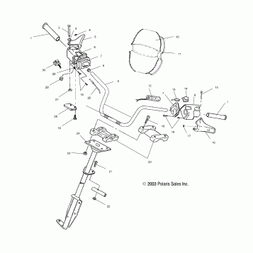 STEERING/HANDLEBAR - S04SU4BS/BE (4988698869B02)