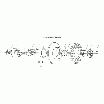 DRIVEN CLUTCH - S04SU4BS/BE (4988698869B13)