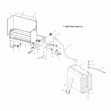 BATTERY BOX - S04SU4BS/BE (4988698869B14)