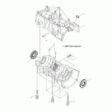 CRANKCASE - S04SU4BS/BE (4988698869C06)