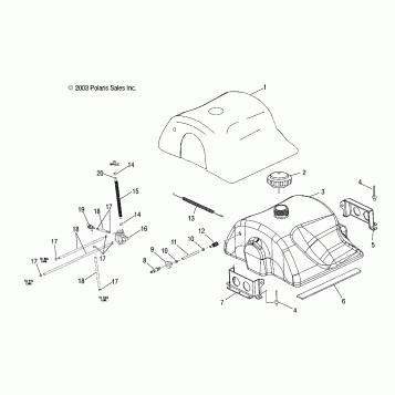 GAS TANK - S04NX4CS/CE (4988778877A04)