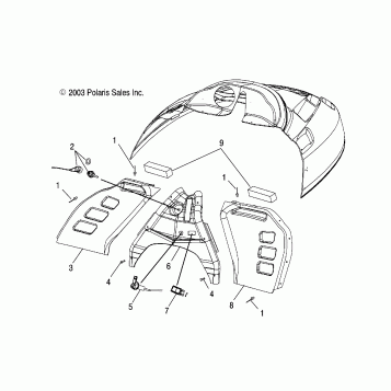 CONSOLE MOUNTING - S04NX4CS/CE (4988778877A12)