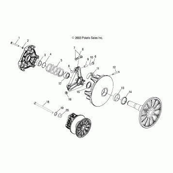 DRIVE CLUTCH - S04NX4CS/CE (4988778877B14)