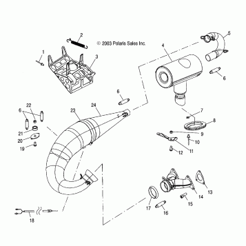 EXHAUST SYSTEM - S04NX4CS/CE (4988778877C07)