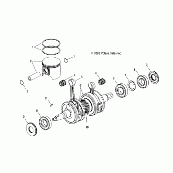 PISTON and CRANKSHAFT - S04NX4CS/CE (4988778877C10)