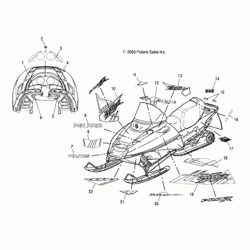 DECALS - S04NZ8CS/CSA/CE (4988798879A12)