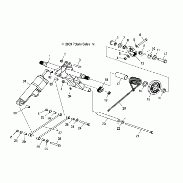 REAR TORQUE ARM - S04NZ8CS/CSA/CE (4988798879B13)
