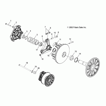 DRIVE CLUTCH - S04NZ8CS/CSA/CE (4988798879B14)