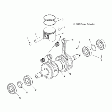 PISTON and CRANKSHAFT - S04NZ8CS/CSA/CENX6ES (4988798879C10)