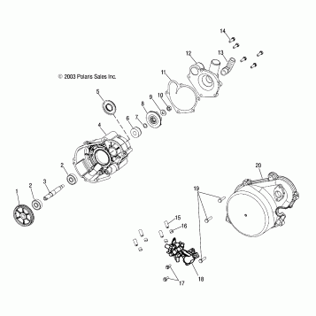 WATER PUMP/OIL PUMP - S04NZ8CS/CSA/CENX6ES (4988798879C11)