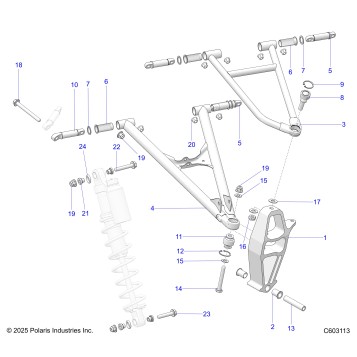 SUSPENSION, CONTROL ARMS and SPINDLE - S20EKL8RS (C601348)