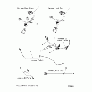 ELECTRICAL, JUMPERS/WIRE HARNESS - S21EEC8RS ALL OPTIONS (601563)
