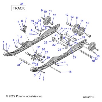 SUSPENSION, REAR AND TRACK - S26MDX6DSA (C602313)