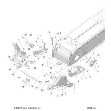 CHASSIS, BULKHEAD ASM. - S23TKP9FS (C602140)