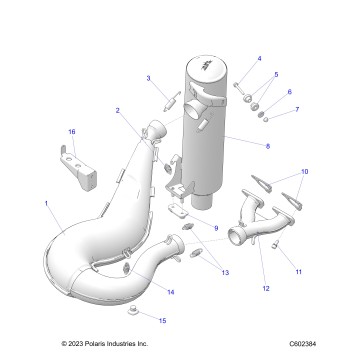 ENGINE, EXHAUST - S25CED5TSL/TSU (C602384)