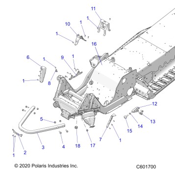 CHASSIS, FRONT ASM. - S26MDX6DSA (C601700)