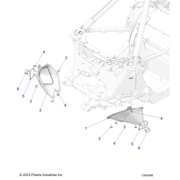 CHASSIS, TIE ROD BOOT ASM. - S26TDP8RS (C602498)