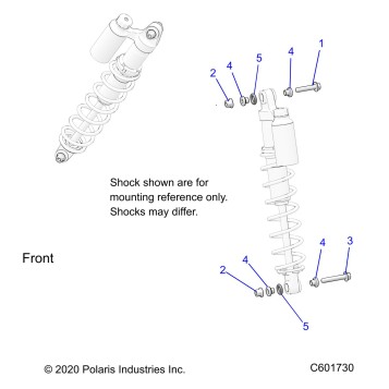 SUSPENSION, IFS SHOCKS MNTG. - S25TKL9BS (C601730)