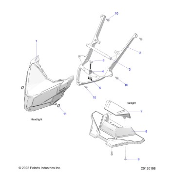 ELECTRICAL, HEADLIGHT and TAILLIGHT - S25TLP6RS (C0120198)