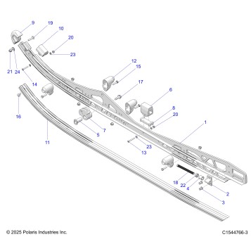 SUSPENSION, RAIL BEAM LH/RH - S26TLF9FSL (C1544766-3)