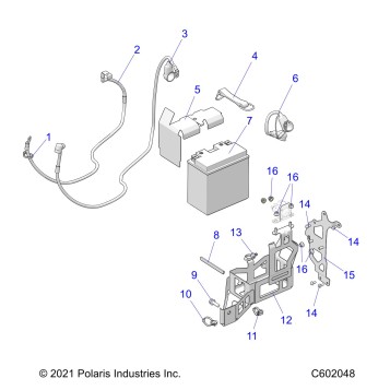 ELECTRICAL, E.S. BATTERY/BOX and CABLES - S23TFM8MS E.S. OPTION (C602048)