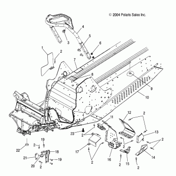 CHASSIS, FRONT - S05MP8DS/DSA/DSB/DSC (4992569256A03)