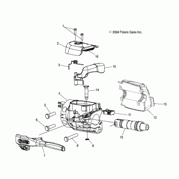 MASTER CYLINDER/LH CONTROL - S05MP8DS/DSA/DSB/DSC (4992569256B10)