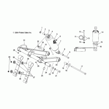 FRONT TORQUE ARM - S05MP8DS/DSA/DSB/DSC (4992569256B13)