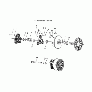 DRIVE CLUTCH - S05MP8DS/DSA/DSB/DSC (4992569256C04)