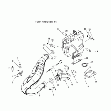 EXHAUST - S05MP8DS/DSA/DSB/DSC (4992569256C08)