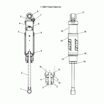 SHOCK REAR TRACK - S05MP8DS/DSA/DSB/DSC (4992569256D03)