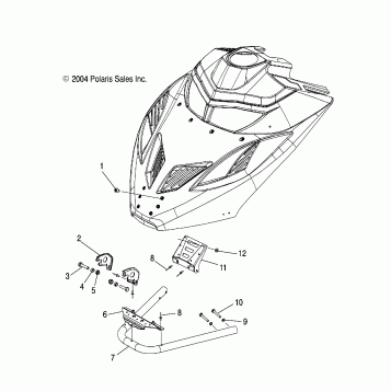 HOOD MOUNTING - S05MX4CS/CE (4992589258A09)