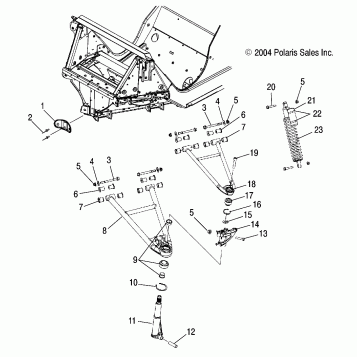 SUSPENSION, FRONT - S05MX4CS/CE (4992589258A14)