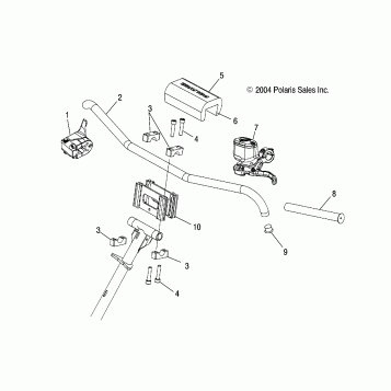 HANDLEBAR MOUNTING - S05MX4CS/CE (4992589258B01)